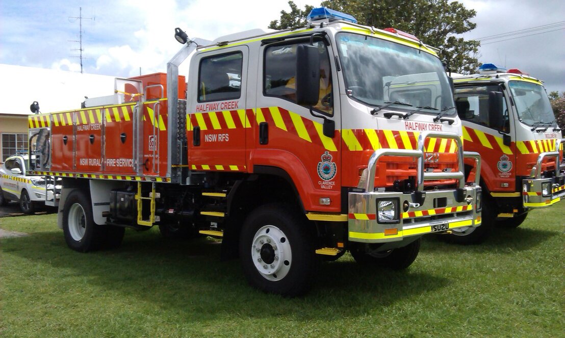 NSW RFS volunteers during bushfire response